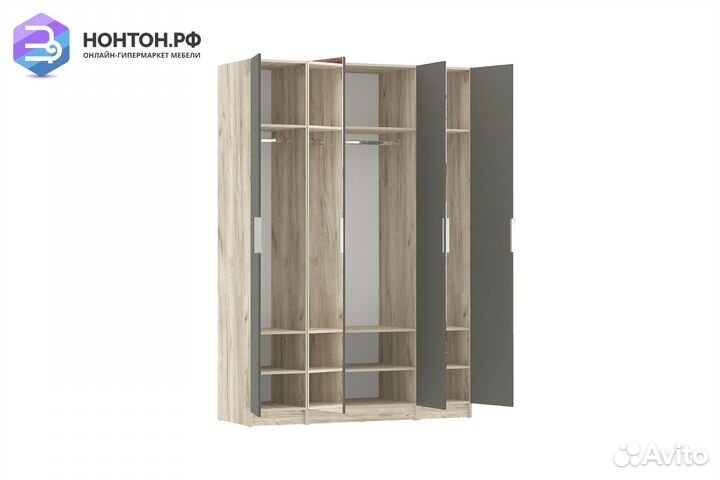 Шкаф Венеция комбинация № 1 дуб серый крафт / граф