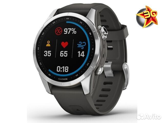 Часы Garmin Fenix 7S Silver Graphite 010-02539-01