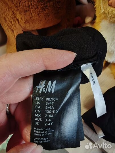Перчатки softshell H&M 98/104 детские