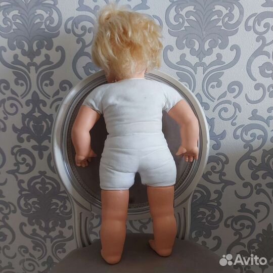 Большая винтажная белорусская кукла 60 см