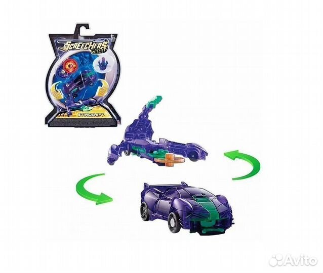 Дикие Скричеры. Машинка-трансформер Стингшифт л1 т