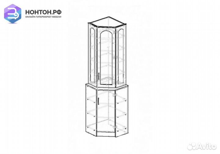 Буфет Констанция угловой джинс