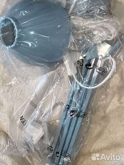 Лампа Терциал Икеа IKEA голубая