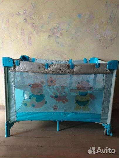 Детская кровать манеж 2 в 1