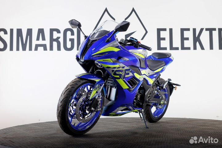 Электромотоцикл SE RR (72v 60ah) синий