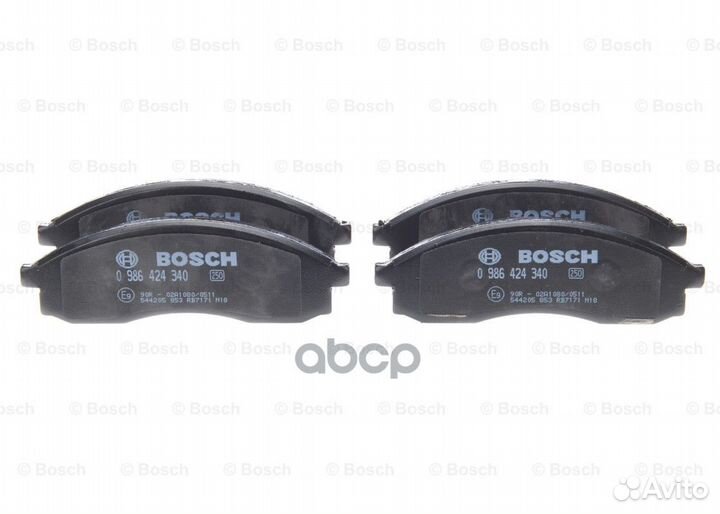 Колодки тормозные дисковые перед 0 986 424