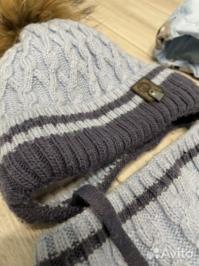 Комлект шапка + снуд для мальчика