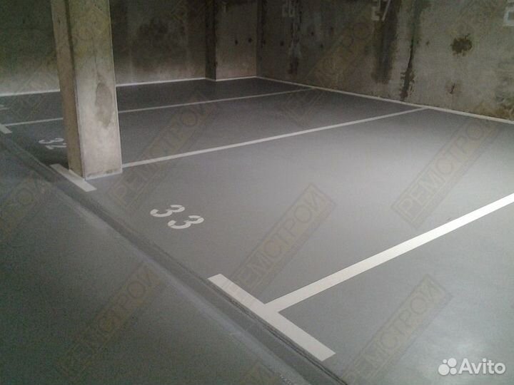 Полы для паркинга - открытая автостоянка