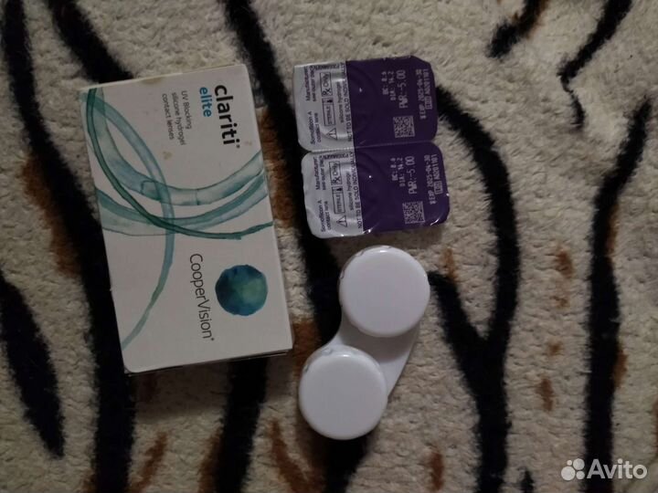 Линзы контактные -5