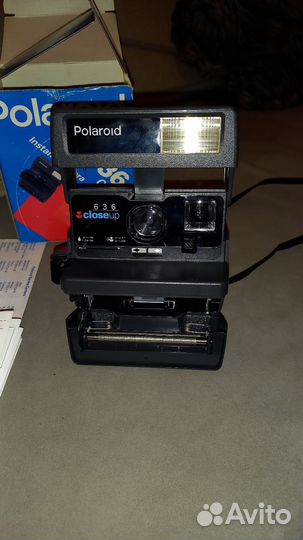 Полароид 636 коробка с документами рабочий