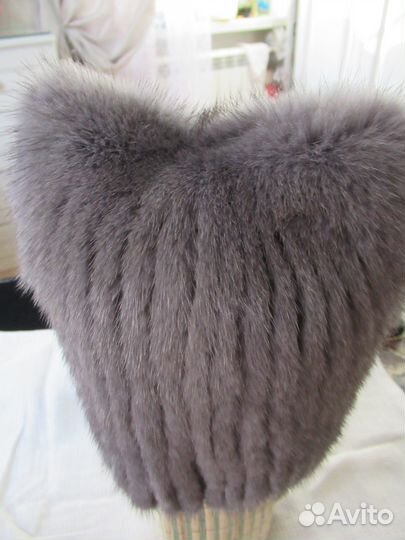 Шапки норка вязанные