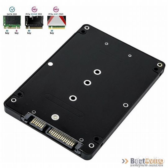 Адаптер M.2 (ngff) SSD на SATA III KS-is (KS-527)