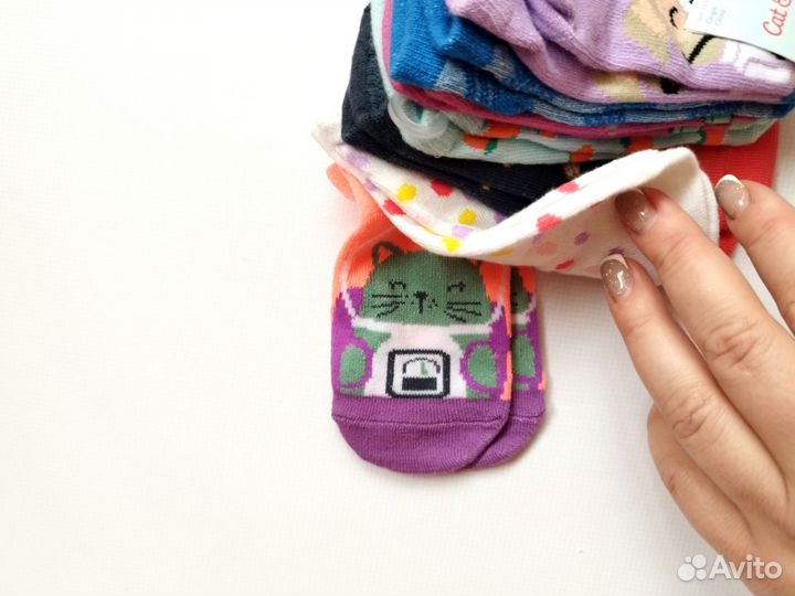 Cat & Jack Носки укороченные для девочки 27-30