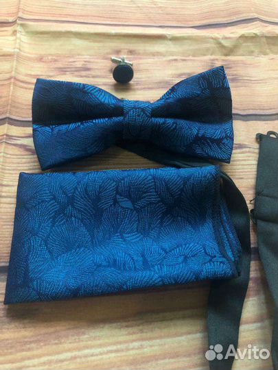 Набор бабочка+платок +запонки