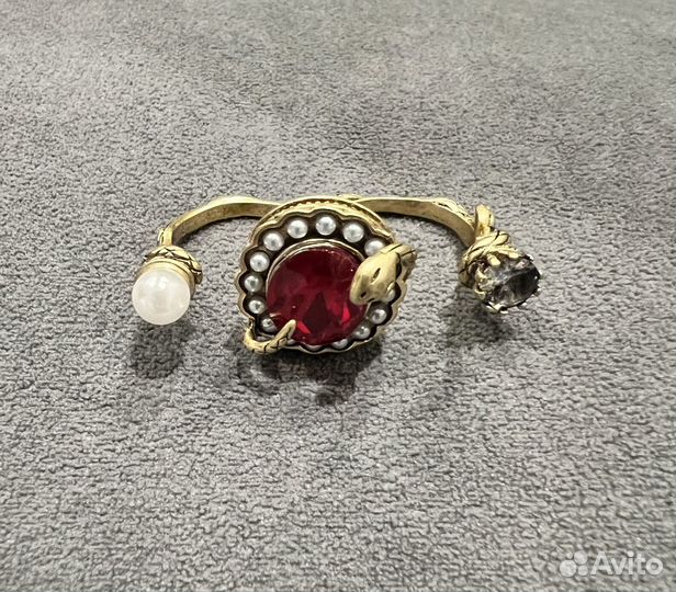 Alexander mcqueen кольцо