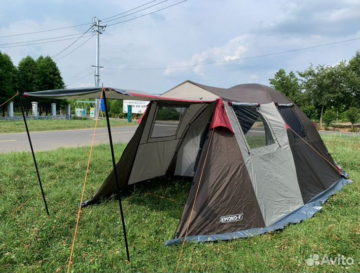 Палатка туристическая 4 местная с тамбуром