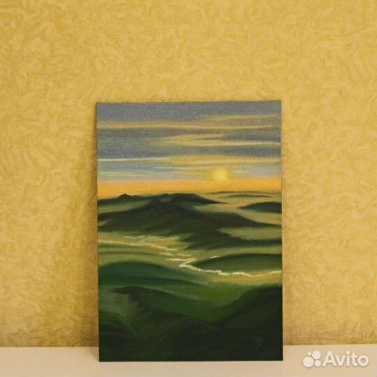 Картина маслом/Горный пейзаж