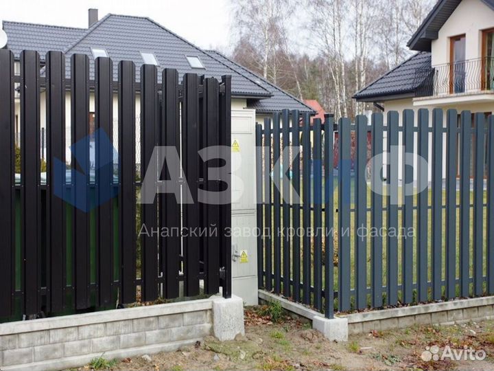 Штакетник металлический от изготовителя