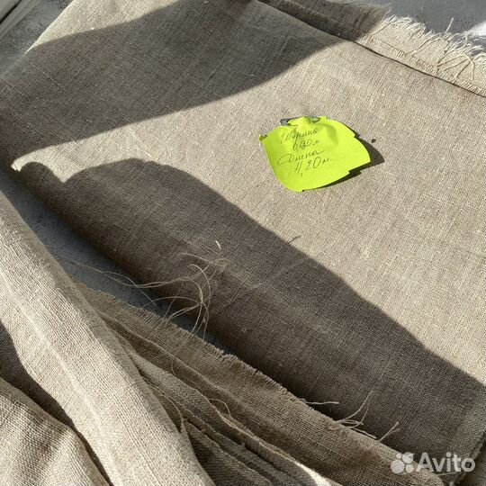 Холщевая ткань отрезы разные