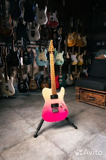 Электрогитара JET JT-450Q TPK Telecaster новая