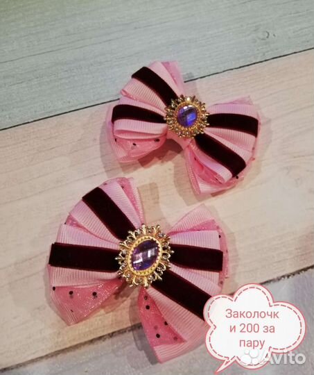 Бантики ручной работы, заколки, повязки