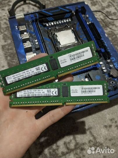 Материнская плата QD4, Xeon, 16gb DDR4, кулер