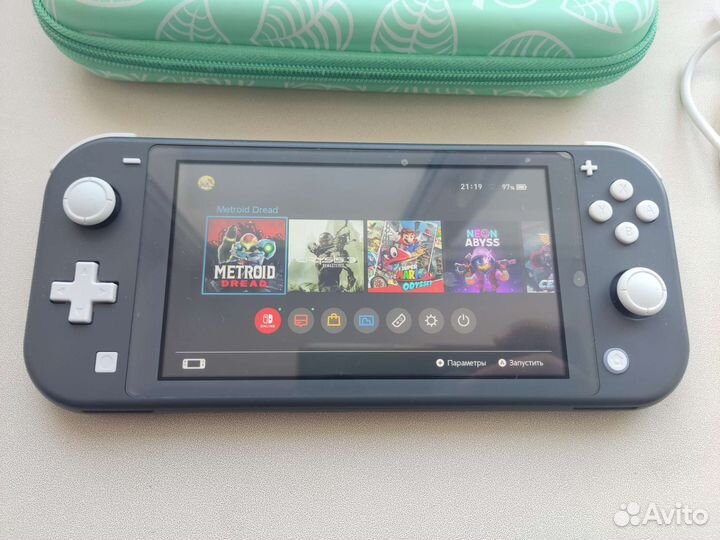 Прошитая Nintendo Switch Lite 96Gb+игры