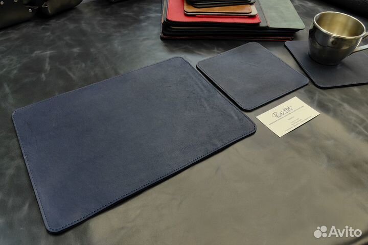 Кожаный коврик для мышки/Плейсмат