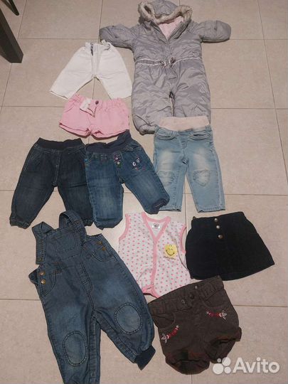 Вещи р.74-80, цена за все