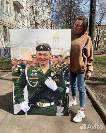 Портрет по фото на холсте под заказ