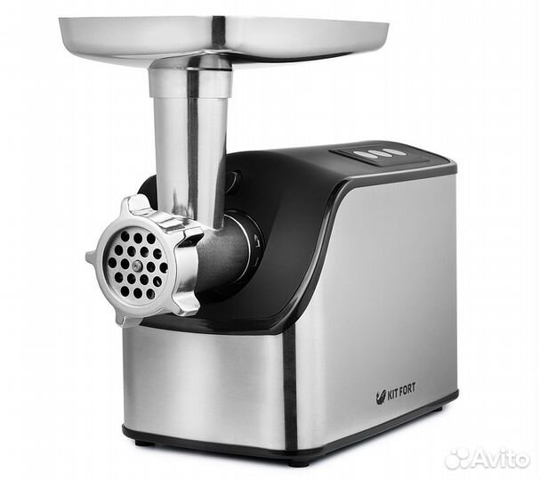 Мясорубка Kitfort KT-2104 1800Вт серебристый/черны