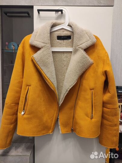 Куртка косуха Zara Basic эко замша р. S-M