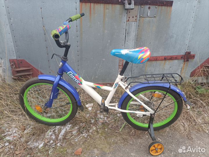 Детский велосипед с боковыми колёсиками бу