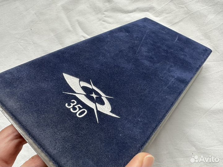 Бархатная визитница винтаж