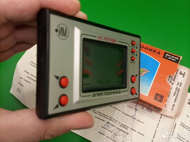 Игра электроника ну погоди СССР с часами и будиль