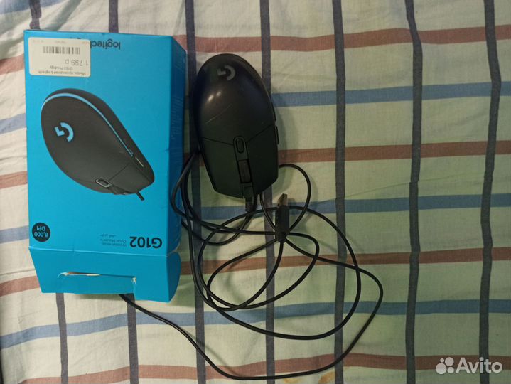 Мышка logitech g102 черная