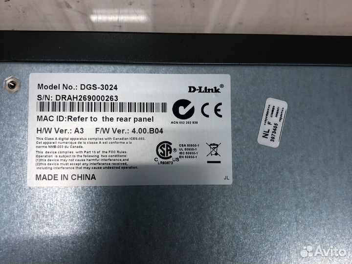 D-Link DGS-3024 Ver.:A3