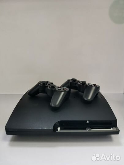 Sony PS3 Slim 320 гб 30 игр 2 Дж