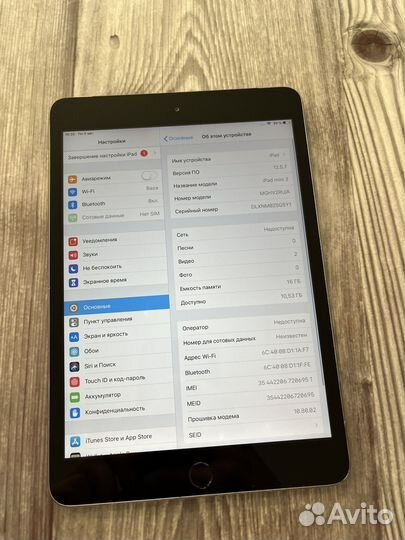 iPad mini 3 Retina LTE (c Сим)