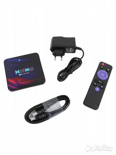 Смарт приставка андроид тв прошитая H96MAX 4/64GB