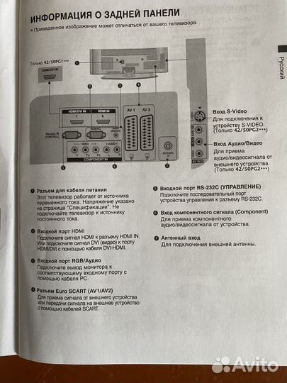 Телевизор плазма б/у исправный