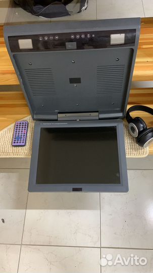 Авто потолочный монитор с медиаплеером диагон 38с