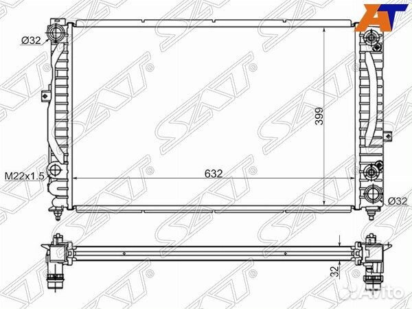 Радиатор audi A6