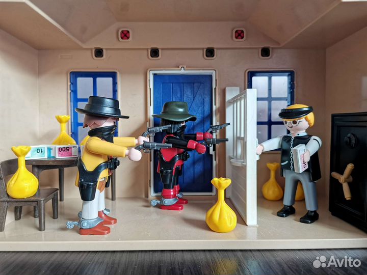 Playmobil Western 4398 + 5251 банк и офис шерифа