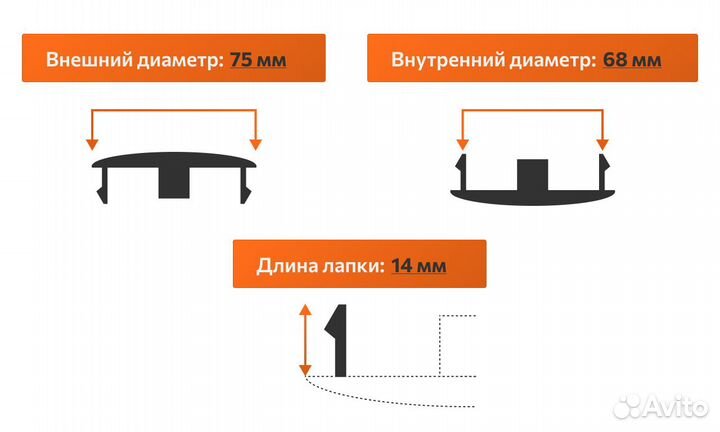 Комплект: колпак на диск AMG affalterbach 4 шт