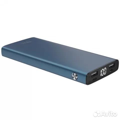 Внешний аккумулятор TFN Steel LCD 10000mAh Blue