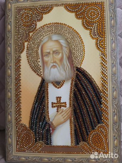 Икона из алмазной мозаики