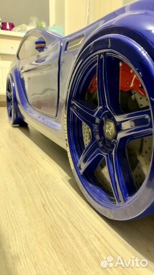 Детская кровать машина с матрасом