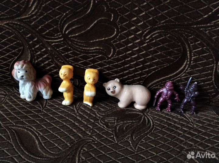 Игрушки Фигурки СССР Медведь Белочка Черепашки
