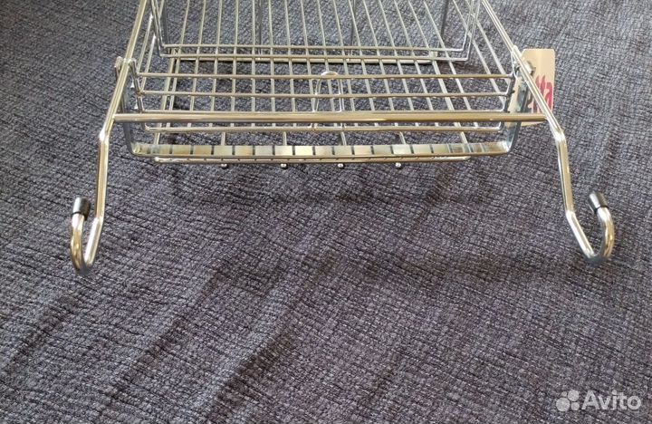 Полка на рейлинг для досок и приборов хром